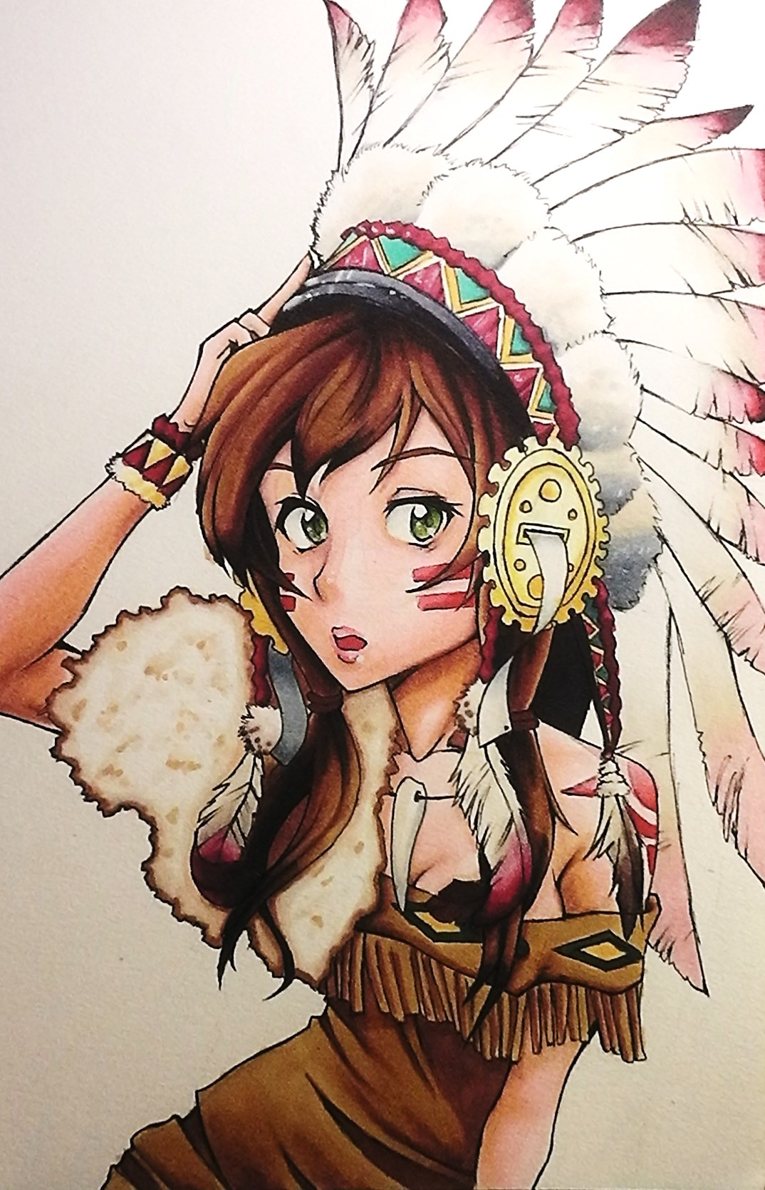 Indian Girl ( Copic Markers )