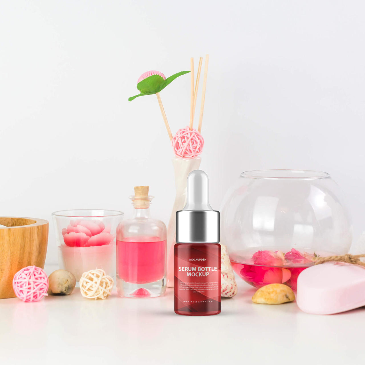 Download Free Serum Bottle Mockup Psd Template By Mockupden On Deviantart