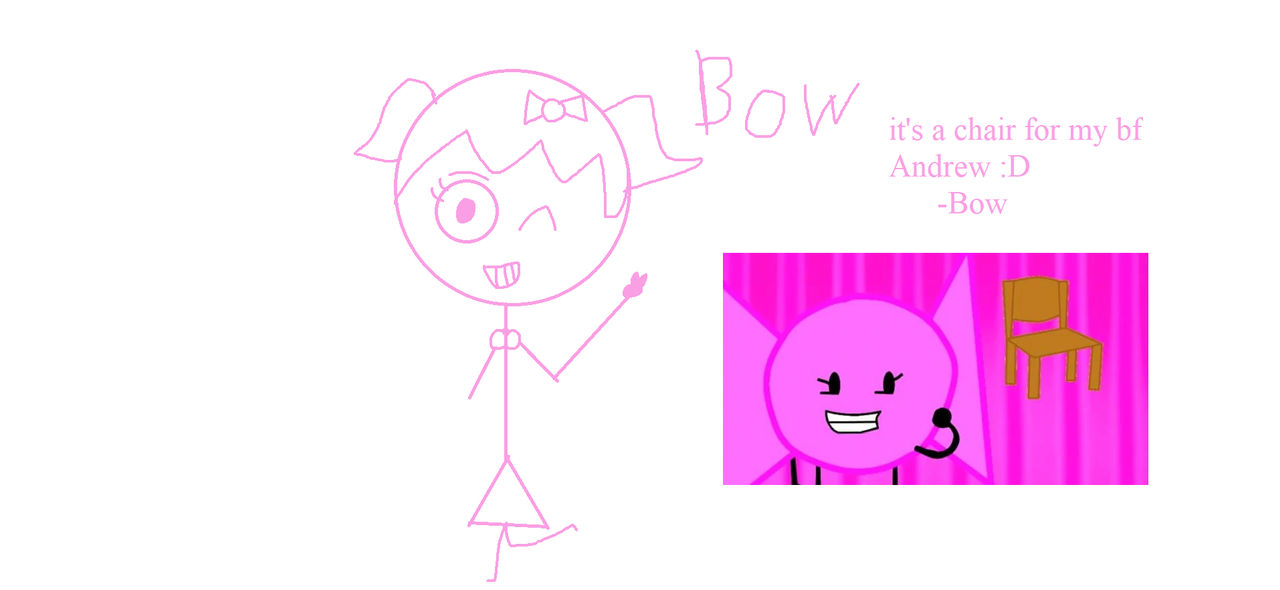 Bow from Inanimate Insanity in Dick Figures Style by Sofia073 on DeviantArt
