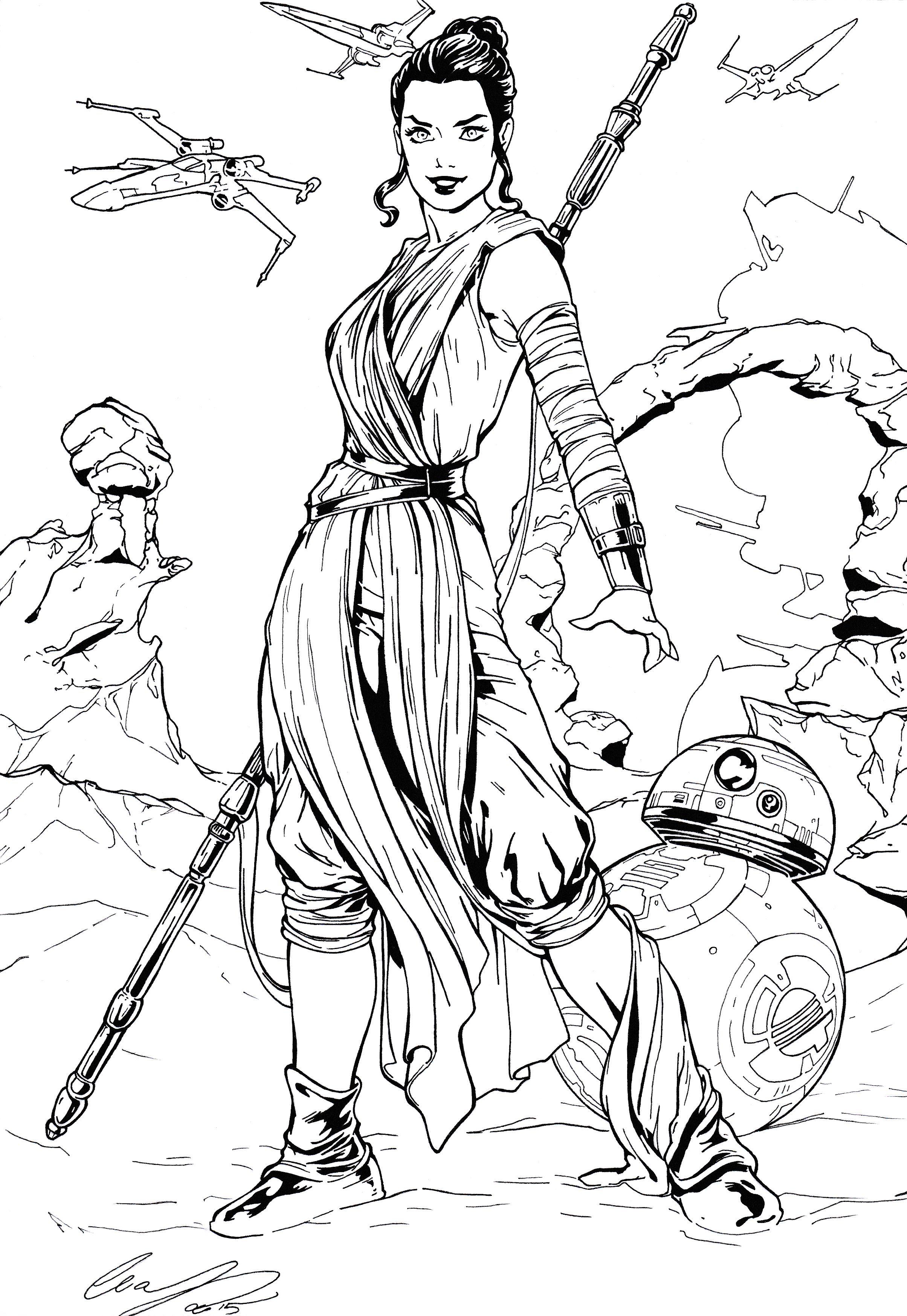 Rey Inking Practice