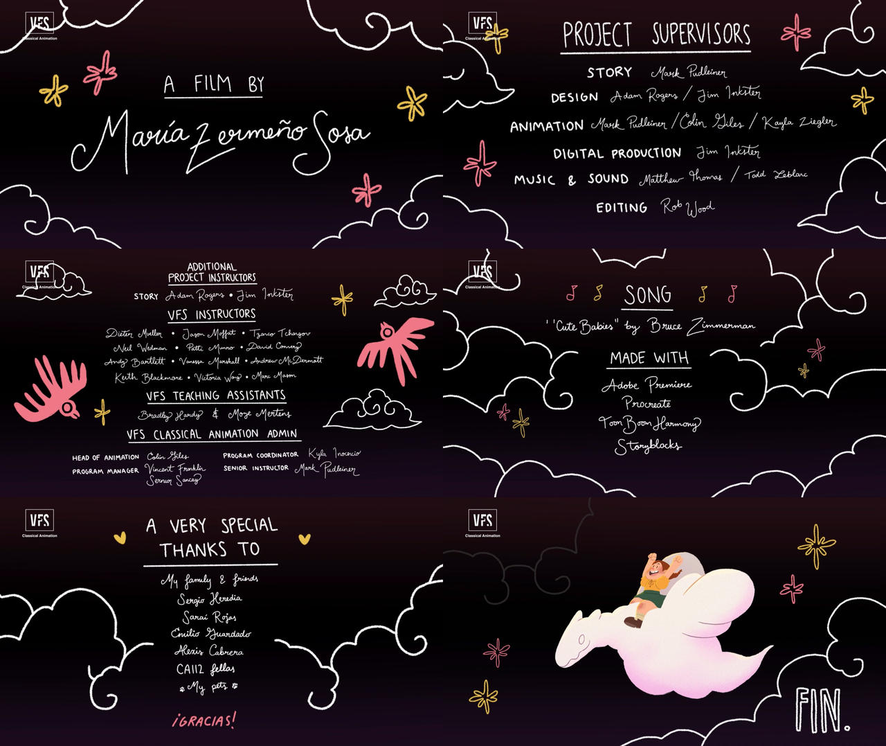 Layout Animation Credits Deviantart Daydream End Credits by SpicyNutMegan on DeviantArt