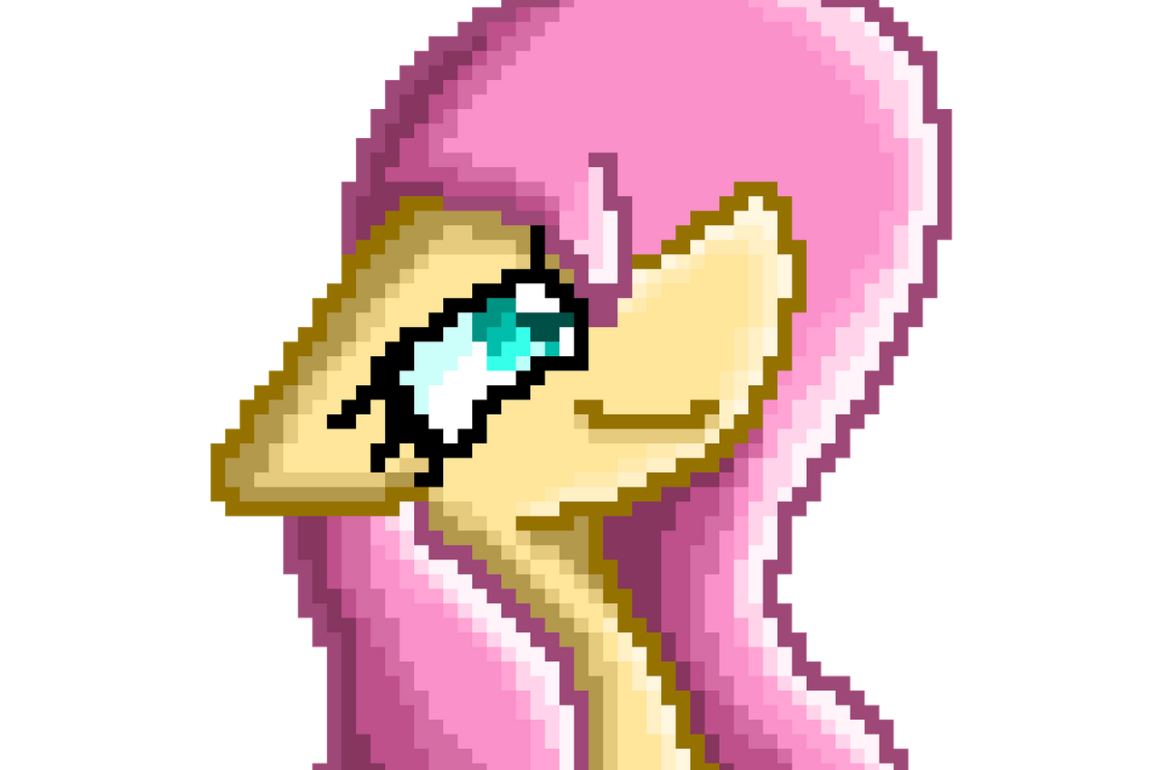fluttershy pixel art by MadiOvO on DeviantArt
