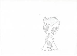 Scootaloo Refined Sketch