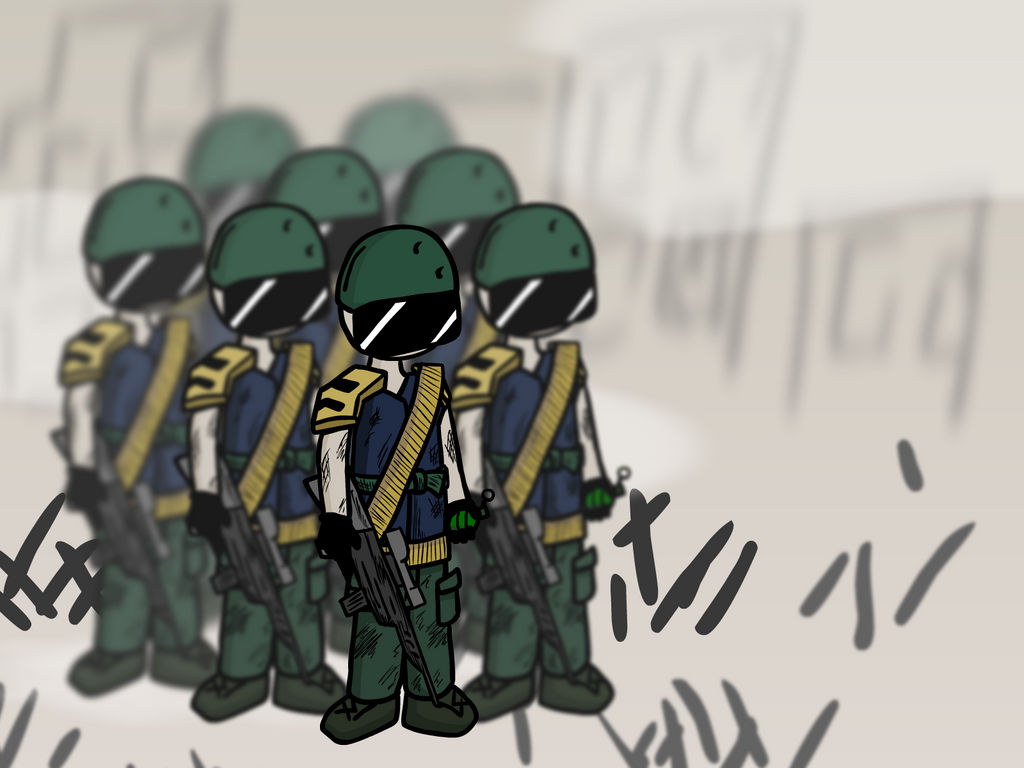 Concept art: Military Troop