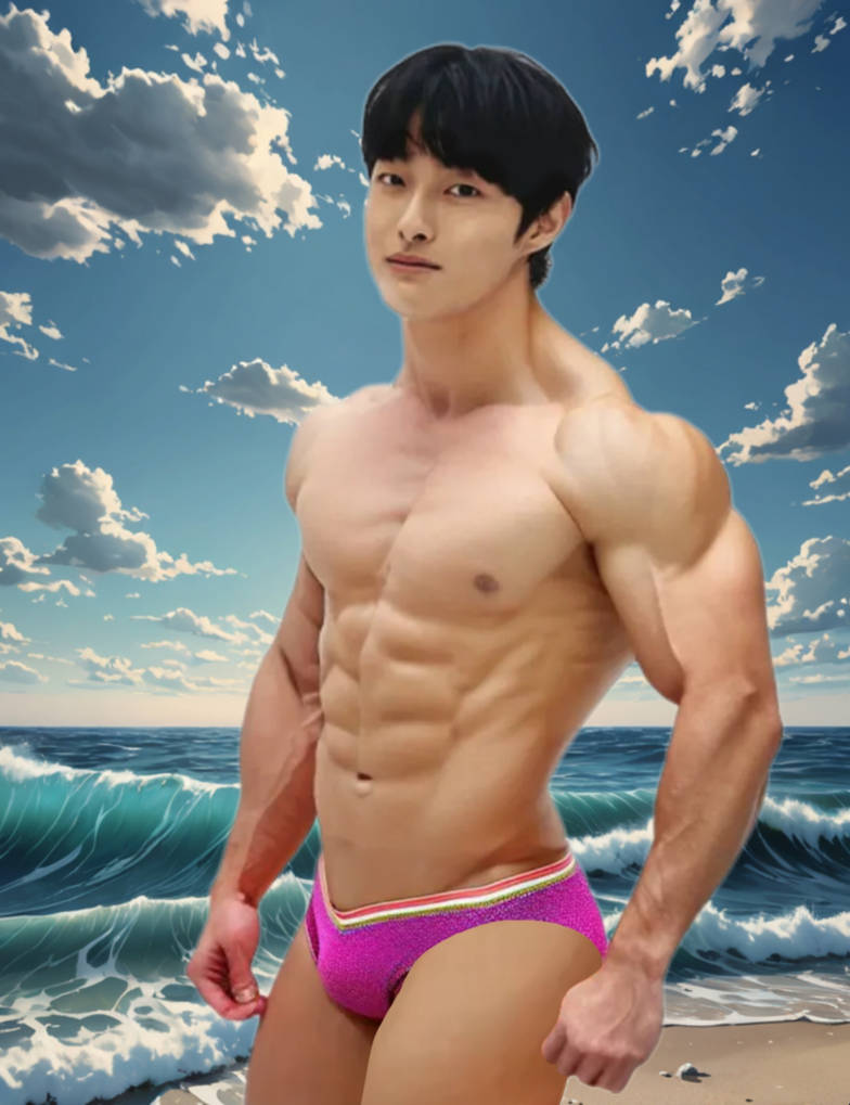 ichan young nude Muscular Yoon Chan-young Wearing Bikini On Beach 4 by trankhoimy on DeviantArt