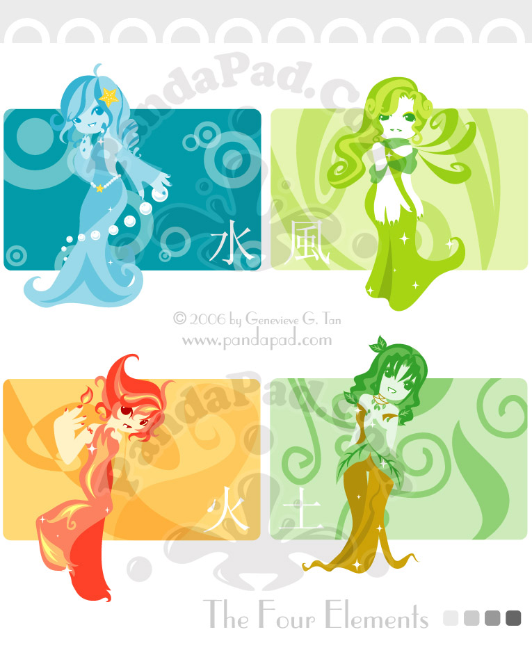 The Four Elements by GenevieveGT on DeviantArt