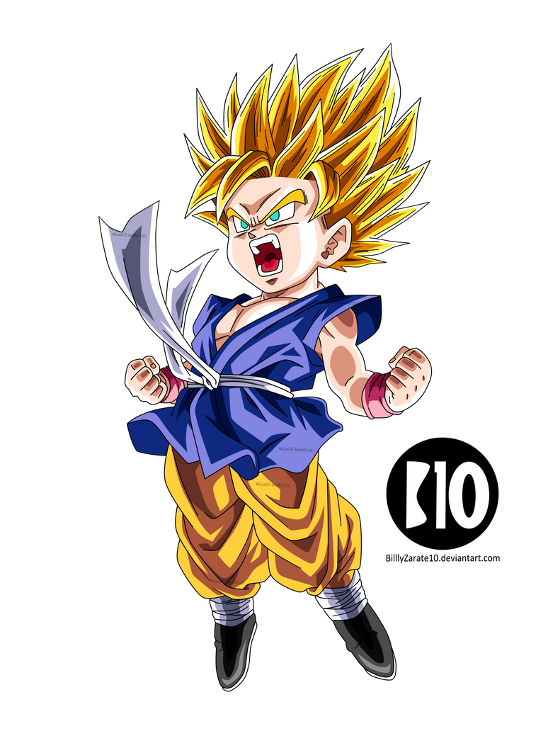 Kid Goku SSJ2 DBGT Dokkan Battle Render by BillyZar on DeviantArt