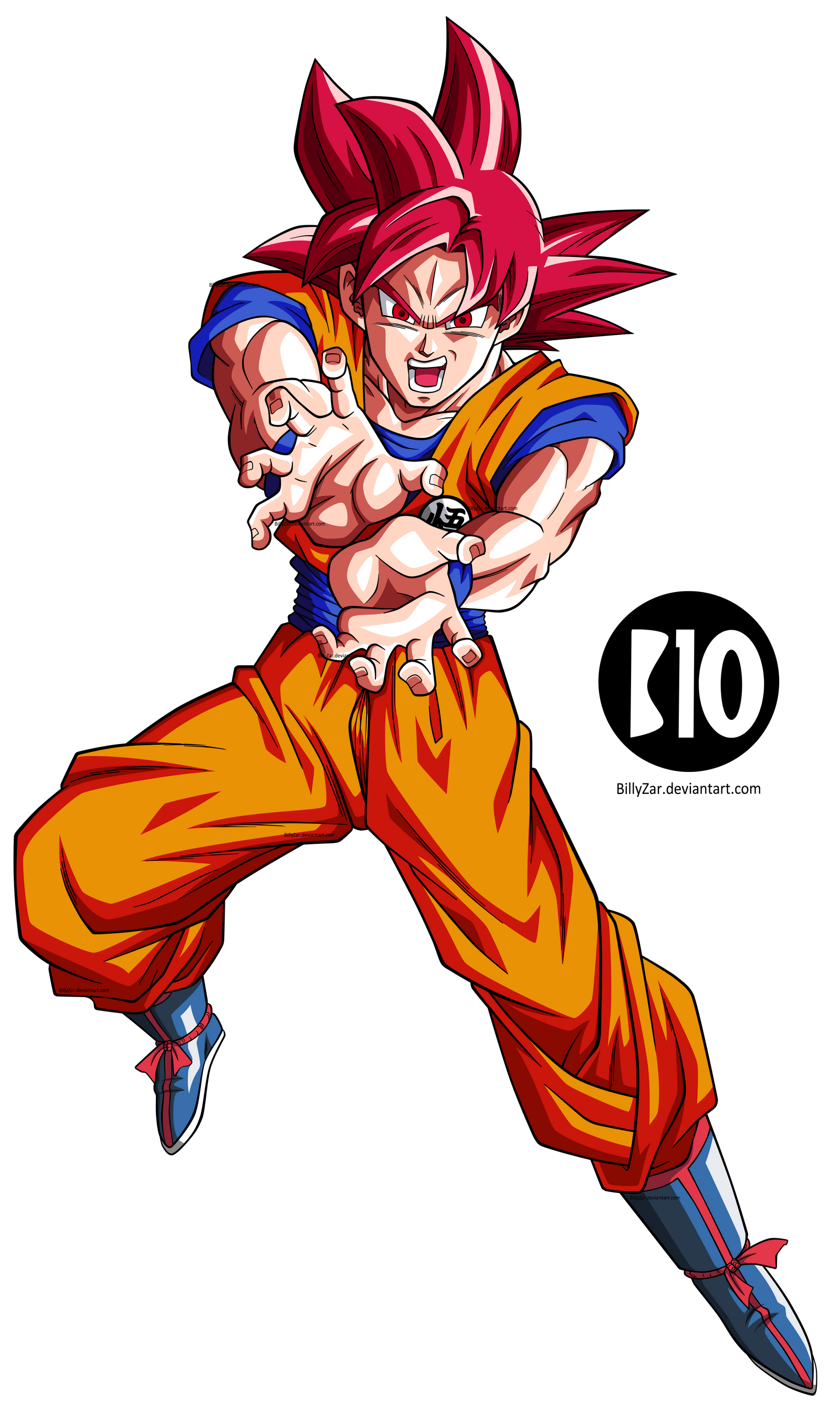 Goku SSJ Dios DBS Dokkan Battle Render