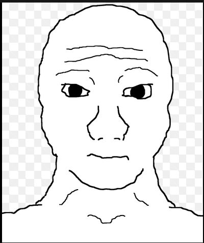 Wojak front by Fakhrihuwaydi on DeviantArt