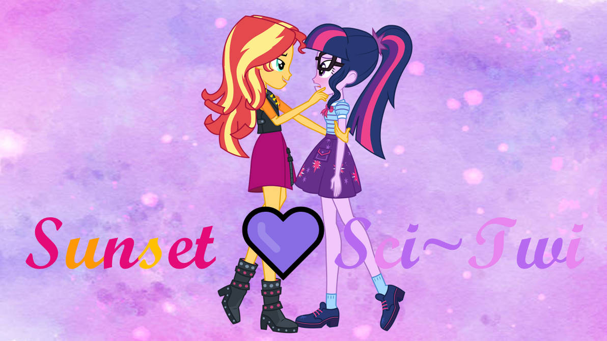 Sunset X Sci-Twi by CaitlinSparkle on DeviantArt