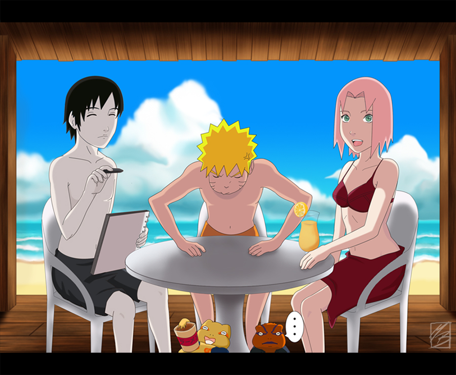 Naruto, Sakura, Sai: Summer