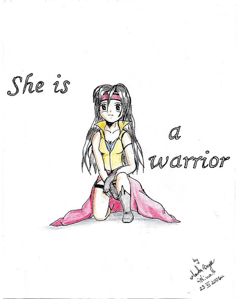 She is a warrior by MartusiaNina on DeviantArt