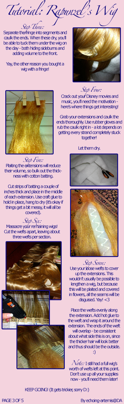 Rapunzel's Wig Tutorial 3