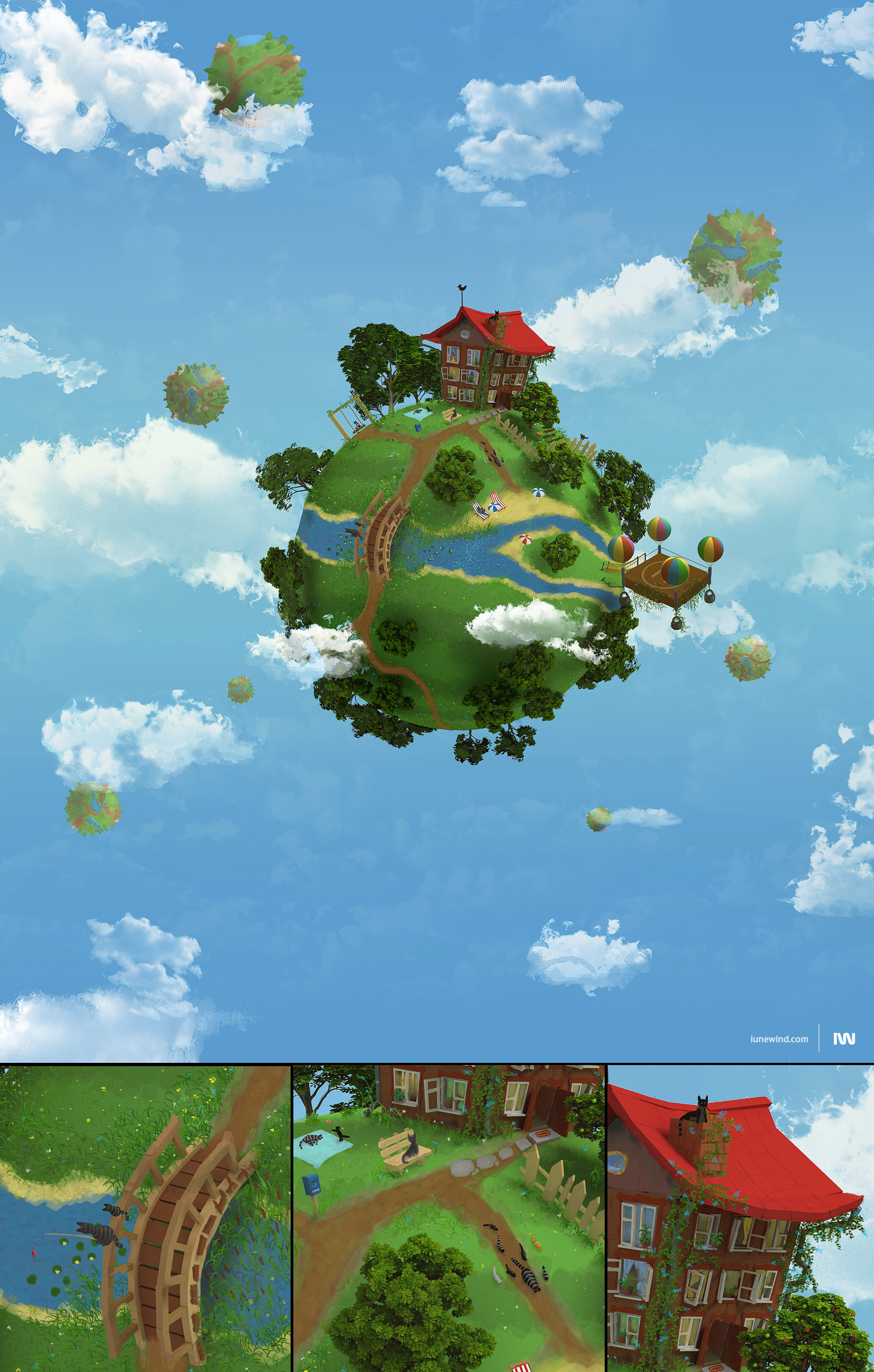 Cat planet by iuneWind