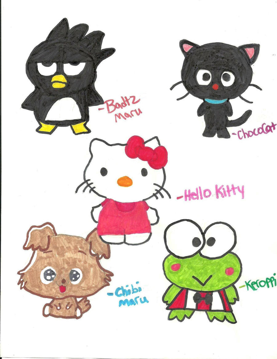 Hello Kitty Drawings With Her Friends at Drew Armistead blog