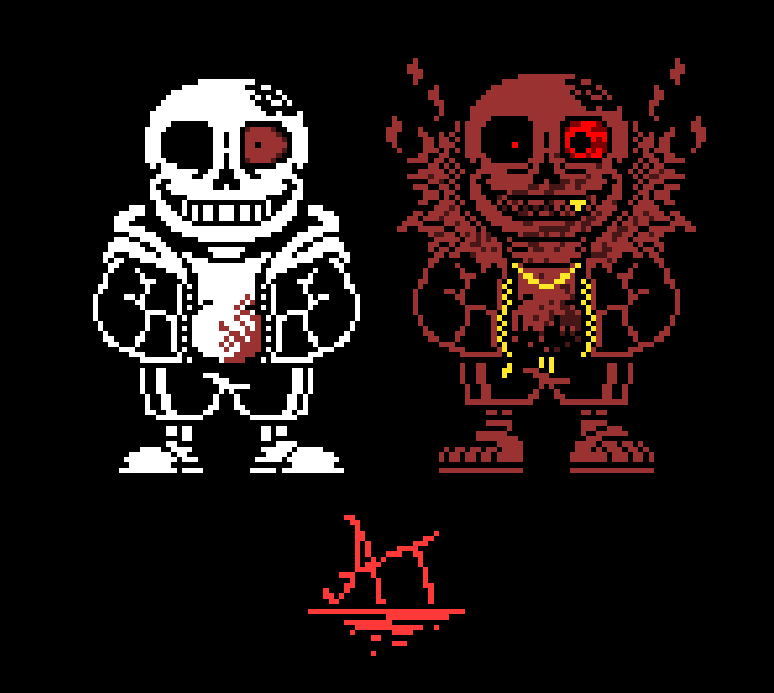 Horrortale Sans Sprites by SafetyBob9001 on DeviantArt