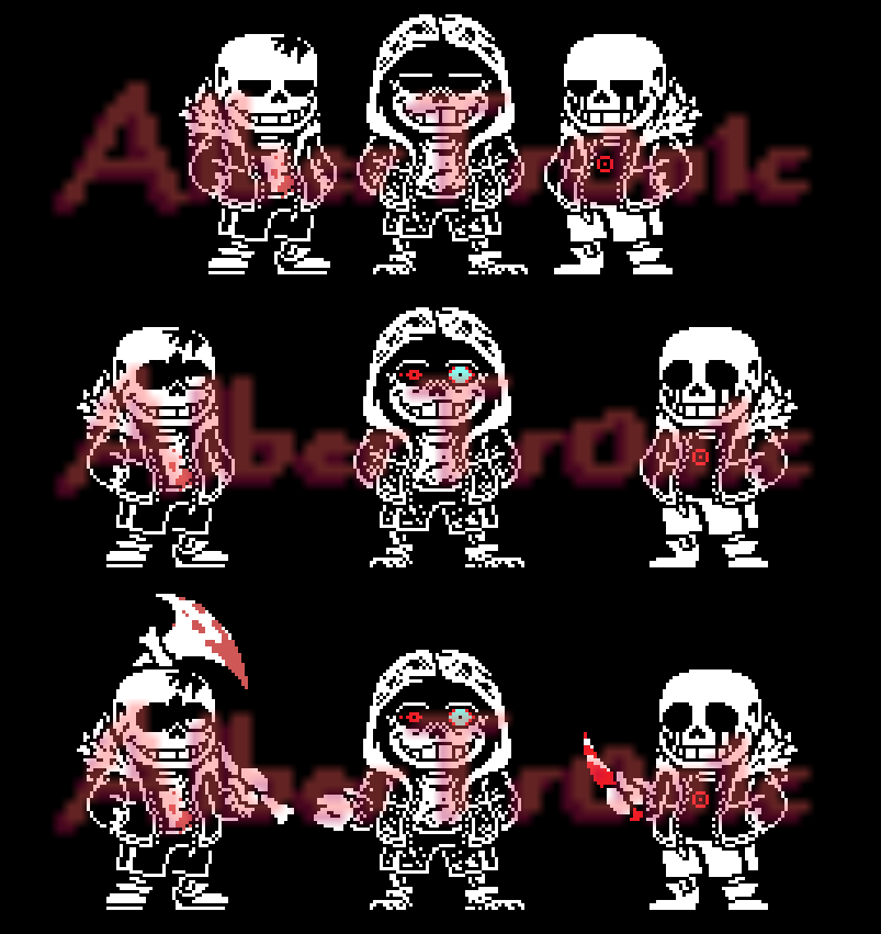 Sans Battle Sprites v.5 by AlberTr0n1c on DeviantArt