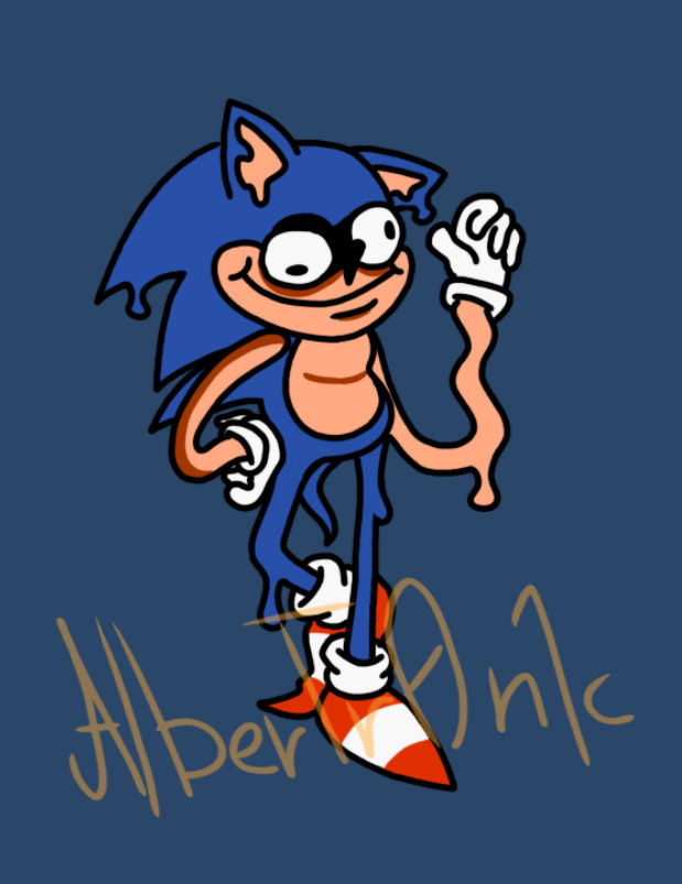 Fake Sonic (Faker and Fake Peppino Swap) by AlberTr0n1c on DeviantArt