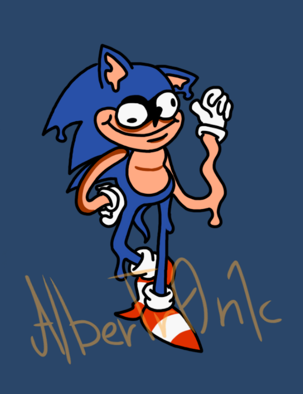 Fake Sonic (Faker and Fake Peppino Swap) by AlberTr0n1c on DeviantArt