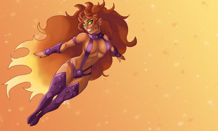 Starfire Wallpaper By Nerdbayne On Deviantart