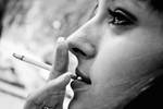 Varya smokes slowly by brusnika-girl