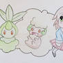 Petilil + Whimsicott + Girl