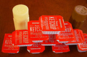 fancy whataburger ketchup.