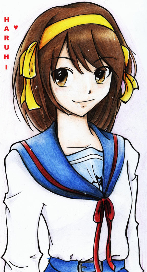 Harhi Haruhi Suzumiya a mi estilo by IINaGeII on DeviantArt