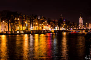 Amsterdam at night