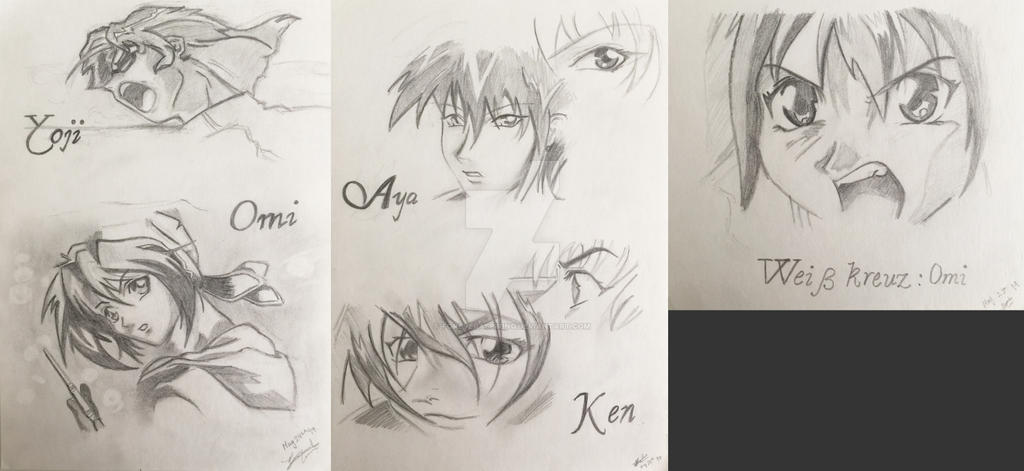 Weiss Kreuz Characters Sketch 1999 By Foreveraspiring On Deviantart Weiss Kreuz Characters Sketch 1999 By Foreveraspiring On Deviantart