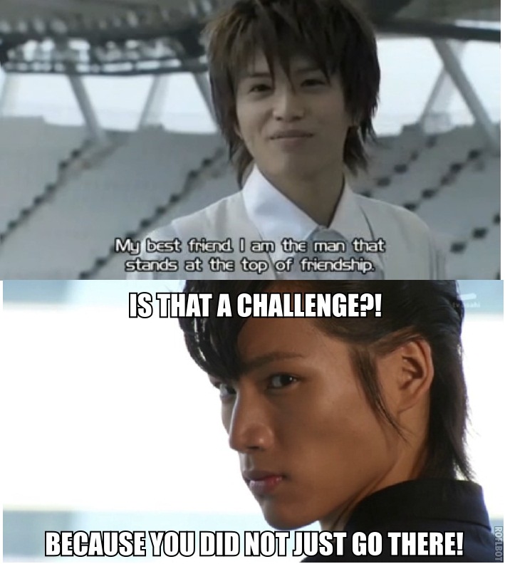 Friendship battle: Fourze vs Sasword