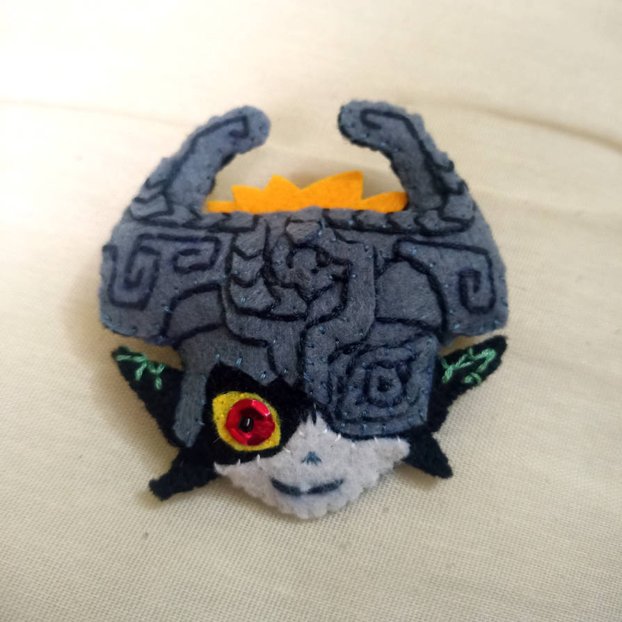 Twilight princess Midna felt pin by Marzanepm on DeviantArt