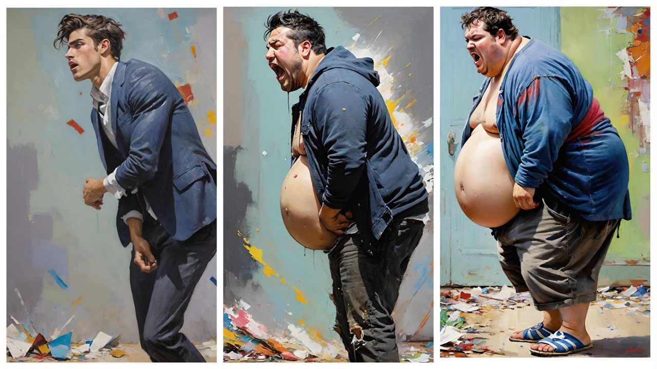Just a little de-evolution, from suave to slob by semi-demigod on ...