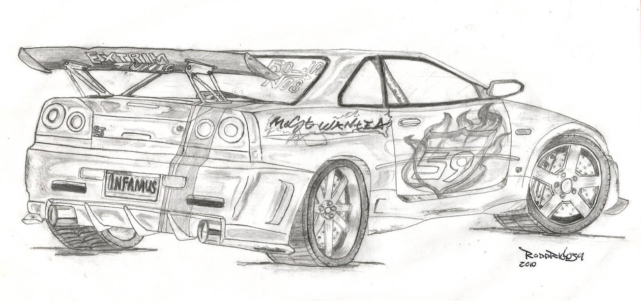 Nissan Skyline R34 by RoddRIGO34 on DeviantArt