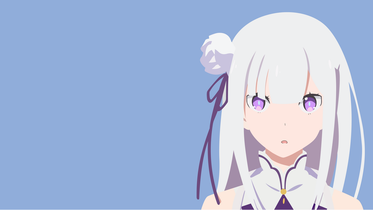 Emilia Re Zero Minimalistic Wallpaper By Fanofanime2 On Deviantart Emilia Re Zero Minimalistic Wallpaper By Fanofanime2 On Deviantart