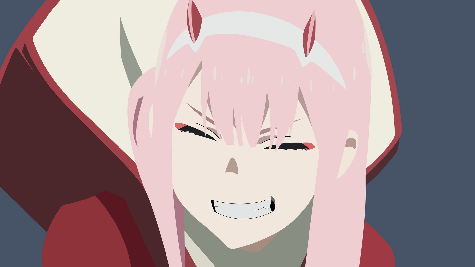 Zero Two Minimalistic Wallpaper by FanOfAnime2 on DeviantArt