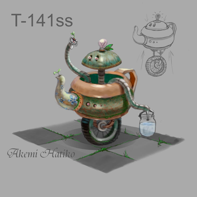 Robot-teapot concept art by AkemiHatiko on DeviantArt
