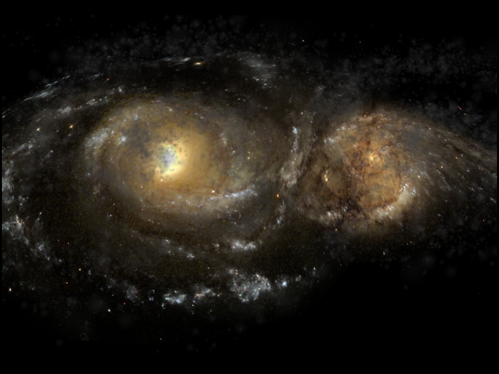 When Two Galaxies Collide