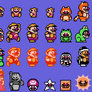 Wario in Mario Bros 3 style