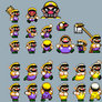Wario in Mario World style.