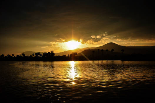 Sunset in Cambodia