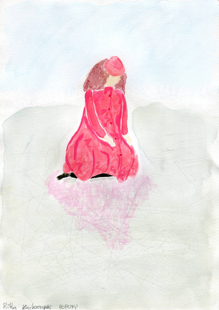 Girl on ice by Riibu