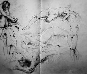 Figure Drawing Study Sketchbook