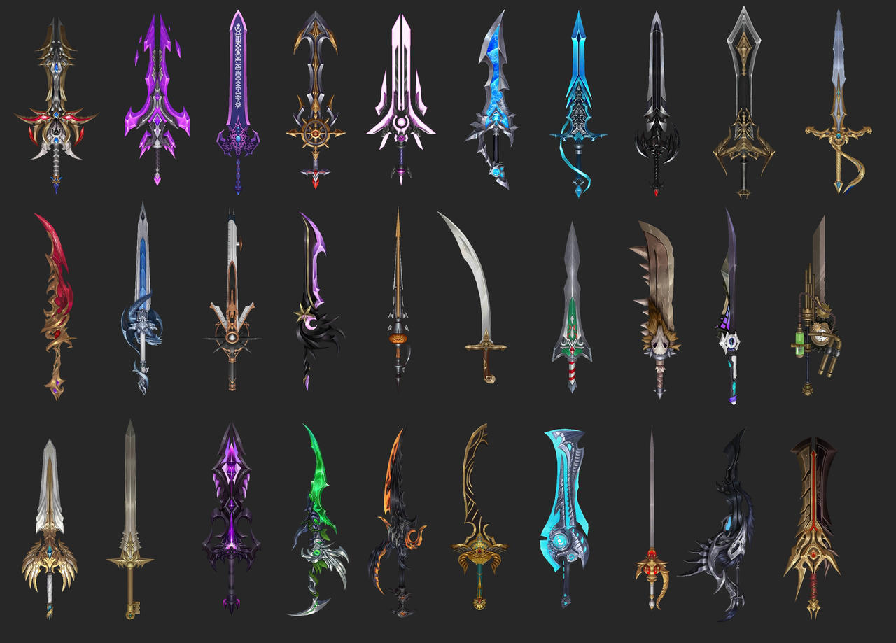 Deviantart Amazon Swords Pack With 30 Swords - Part 09 by Lilito3D on DeviantArt