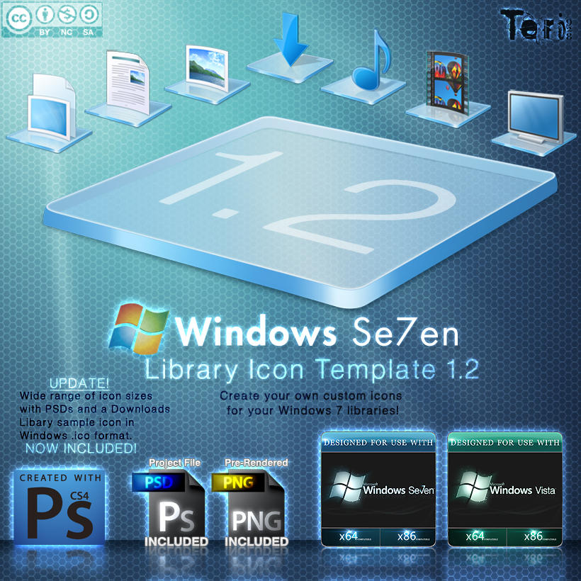 win7 library icon template 1 2 by teri928 on deviantart status update format