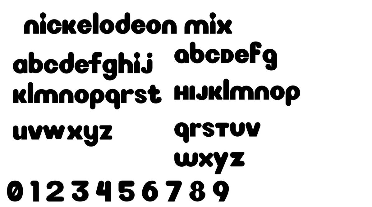 Nickelodeon Font by AngelCat92 on DeviantArt