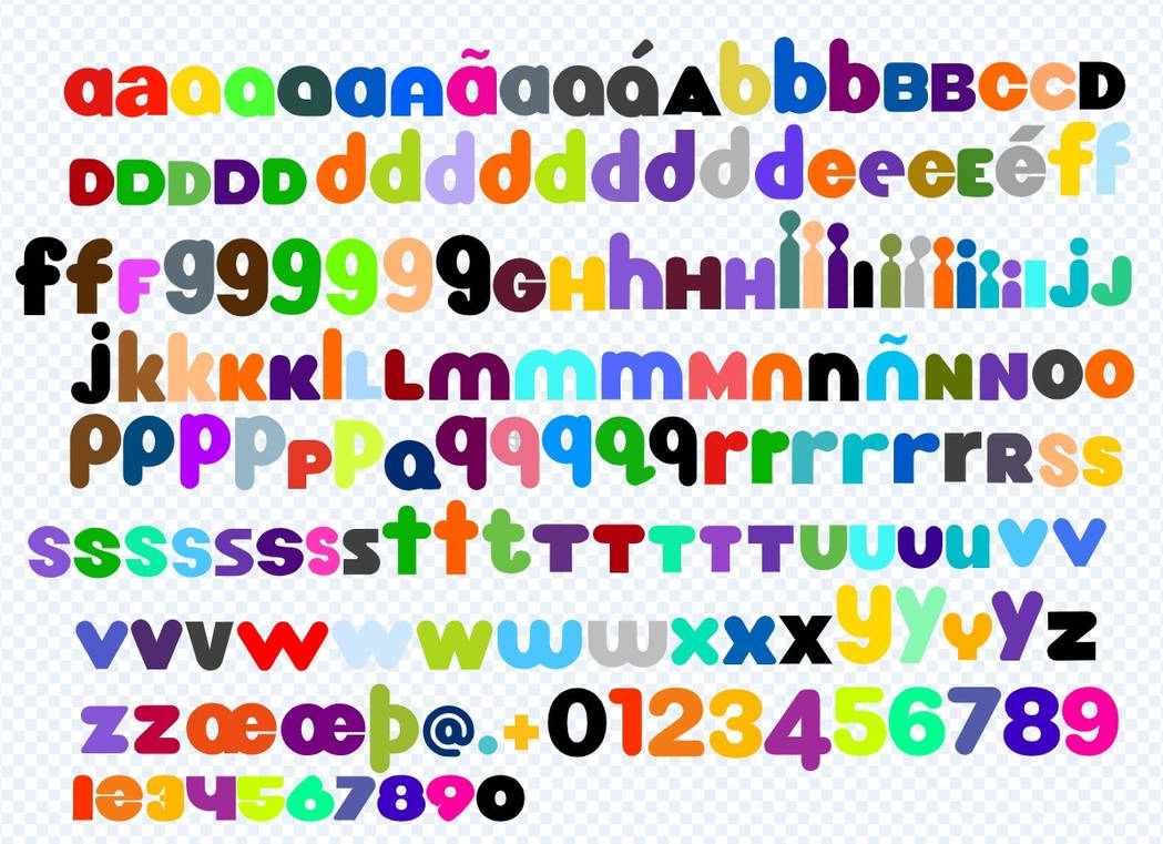 Nickelodeon Letters (Full Characters) by AngelCat92 on DeviantArt