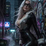 The Burning black cat