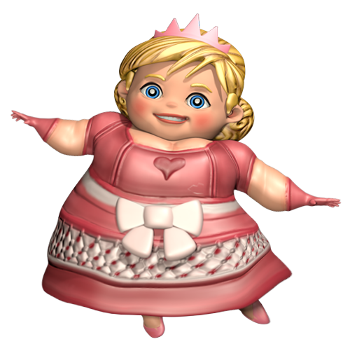 Fat Princess Plump from Adventures by emma-zelda2 on DeviantArt