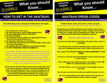 Akatsuki dummie book, 5 and 6.